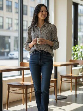 Max Studio London Printed Blouse